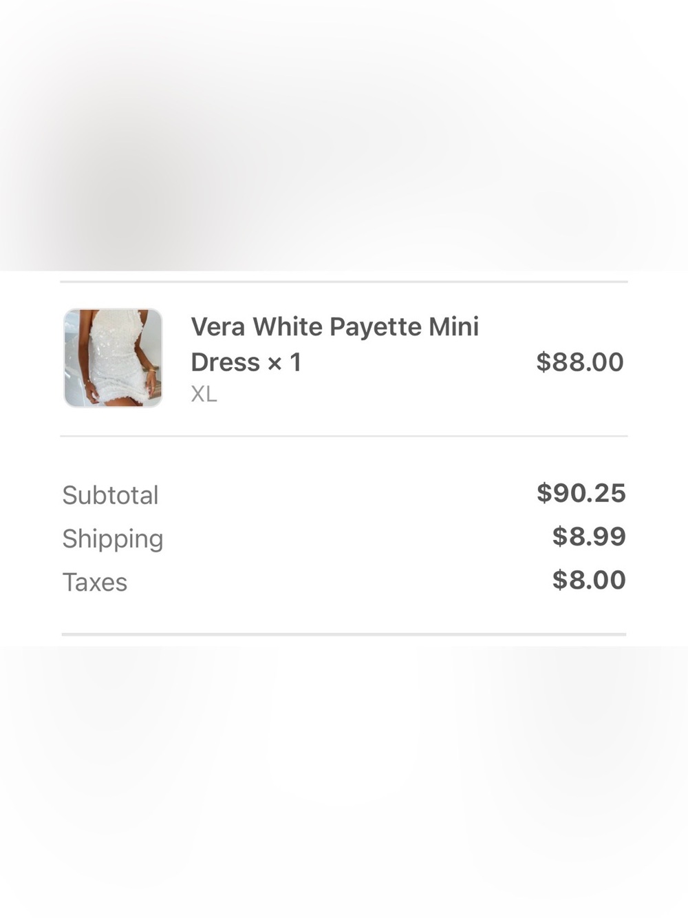 NWT 12th Tribe Sequin”Vera White Payette Mini Dress” - Picture 7 of 7